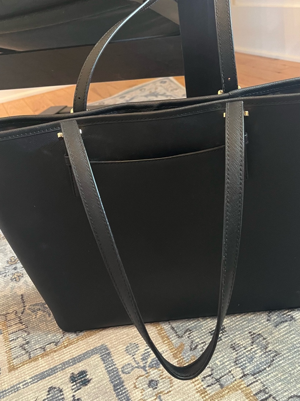 Michael Kors black tote purse - Picture 3 of 3